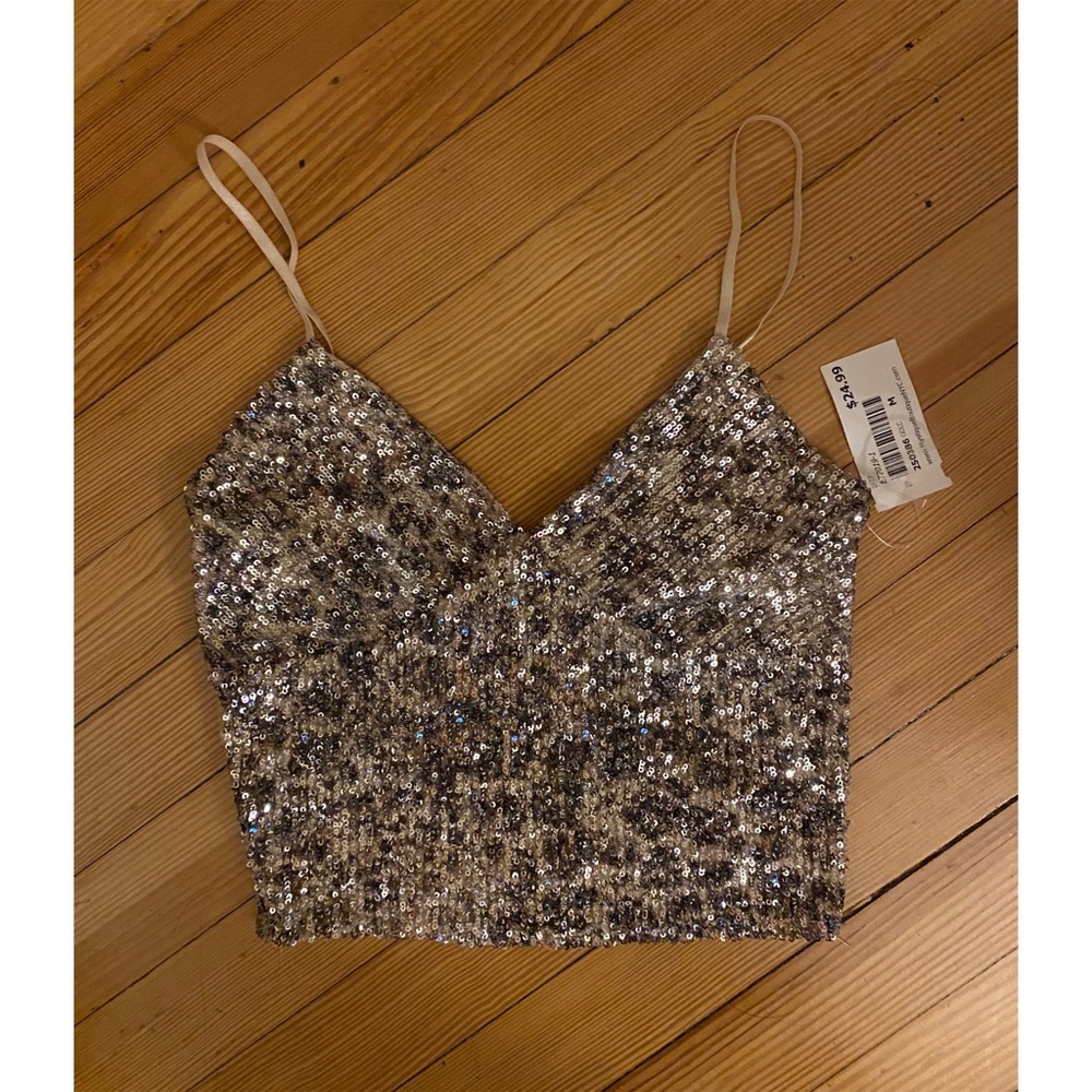NEW Sequin Crop Top